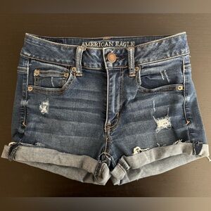 American Eagle Outfitters Dark Blue Jean Shorts size 4